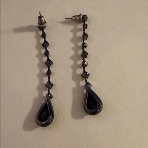 Elegant Black Drop Earrings